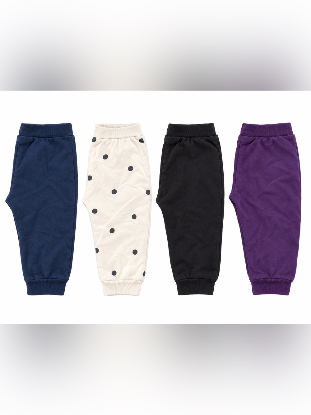 Unisex Toddler Jogger Pants Bundle – 4 Pairs – Size 2T
